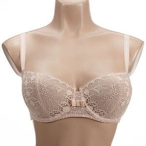 Chantelle Day to Night Lace Unlined Demi Bra size 32 DD